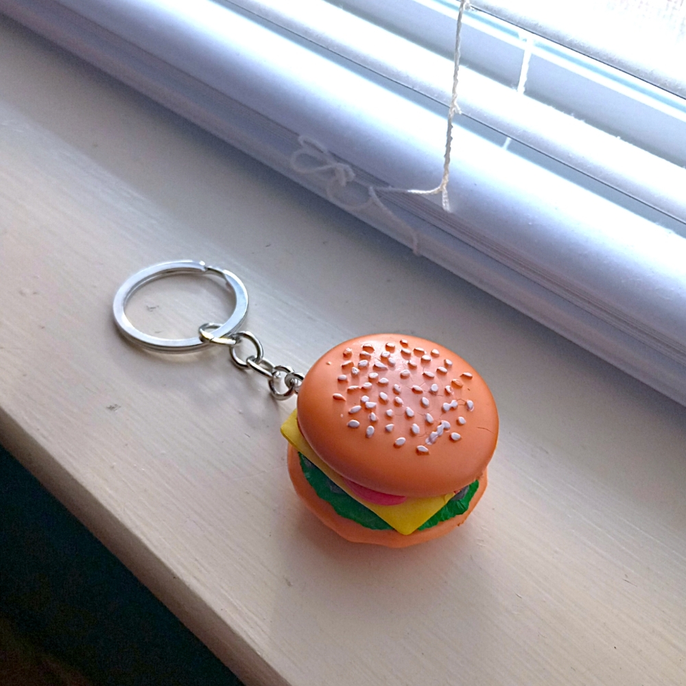 Cheese Burger Keychain